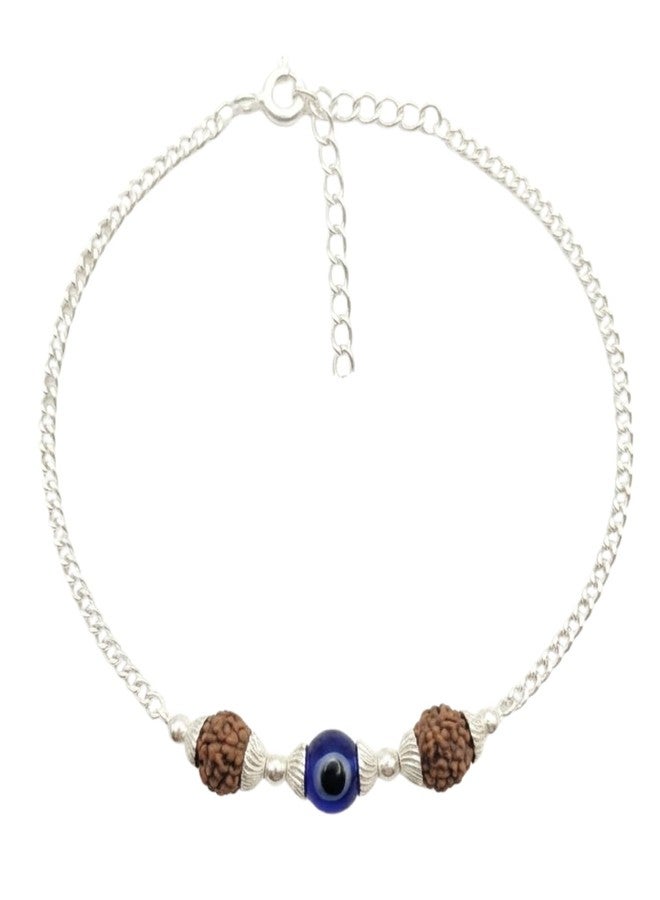 DARSHRAJ Silver Bracelet | Perfect for Boys | Girls | Woman | Men | Chain Bracelet Evil Eye Bracelet - Image 1