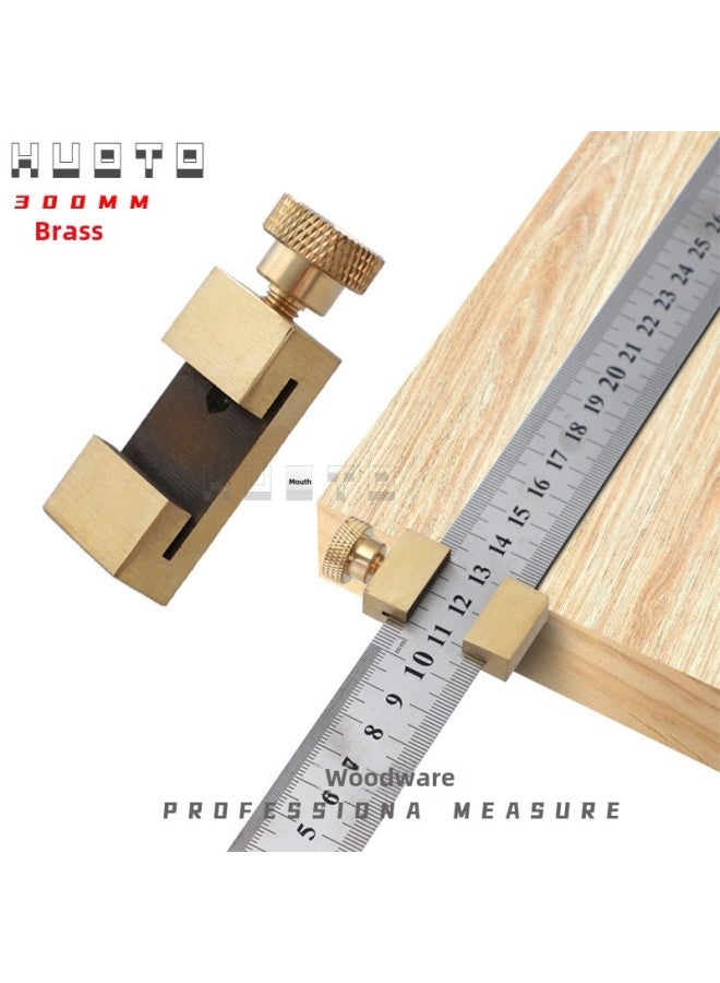 Generic HUOTO Steel Ruler Limit Adjustment Block Woodworking Marking ...