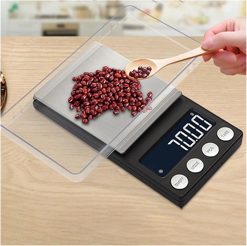 Digital Pocket Mini Scale Precision LCD Jewelry Gold Diamond Accessories Gram Balance Weight Scales for Kitchen(One Color 500g) - Image 4