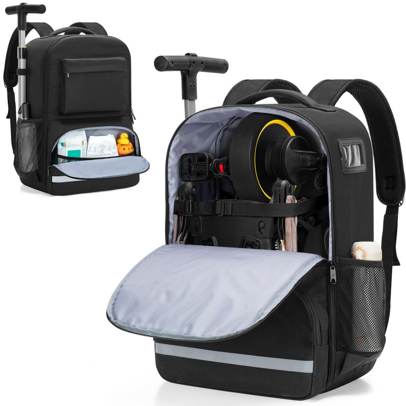 GRAOSO Travel Bag Compatible with Doona Liki Trike S3 & S5, Folding Toddler Tricycle Storage Backpack, Stroller Bag with 3 Carrying Ways for Airplane, Black, Patented Design - Image 1