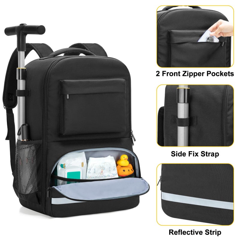 GRAOSO Travel Bag Compatible with Doona Liki Trike S3 & S5, Folding Toddler Tricycle Storage Backpack, Stroller Bag with 3 Carrying Ways for Airplane, Black, Patented Design - Image 3