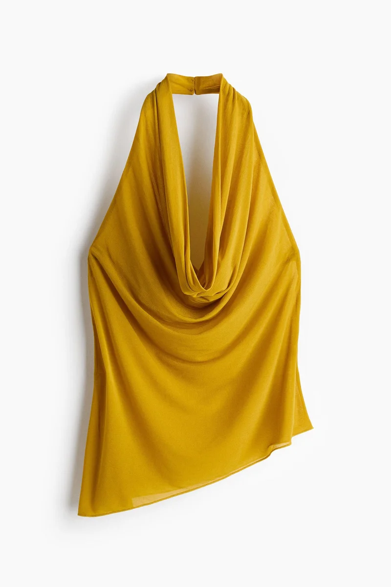 H&M Asymmetric halterneck top