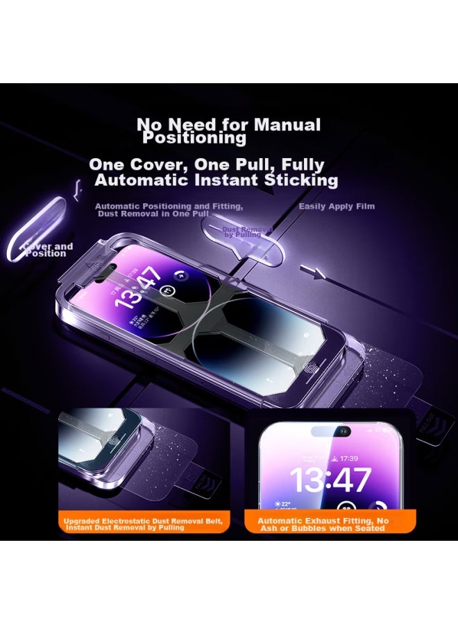 Divi Privacy Screen Protector For Apple Iphone 14 Pro Max, Anti-peeping Tempered Glass Film, Full Screen Protection, Privacy Protection, Easy Application, Anti-fingerprint, Dust-free Installation - Image 2