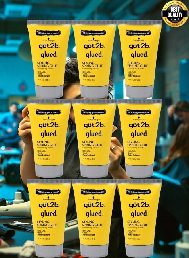 Got2b 9 Pieces Glued Styling Spiking Water Resistant Glue Unisex By Got2B 35g - Image 1