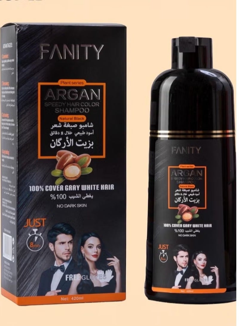 ARGAN SPEEDY HAIR COLOR SHAMPOO NATURAL BLACK