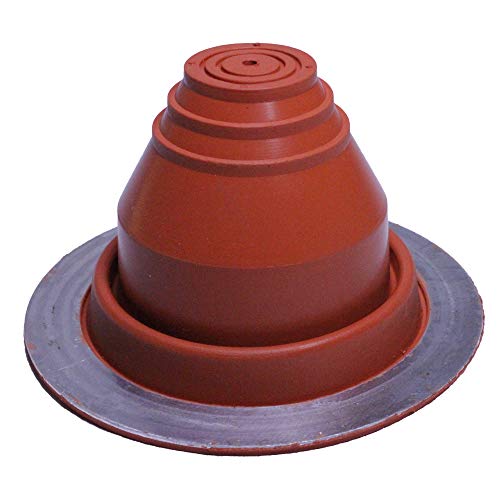 Flashers #1 Silicone High Temp Round Flexible Roof Jack Pipe Boot Metal Roofing Pipe Flashing (Pipe OD 1/4" to 2") - Image 1