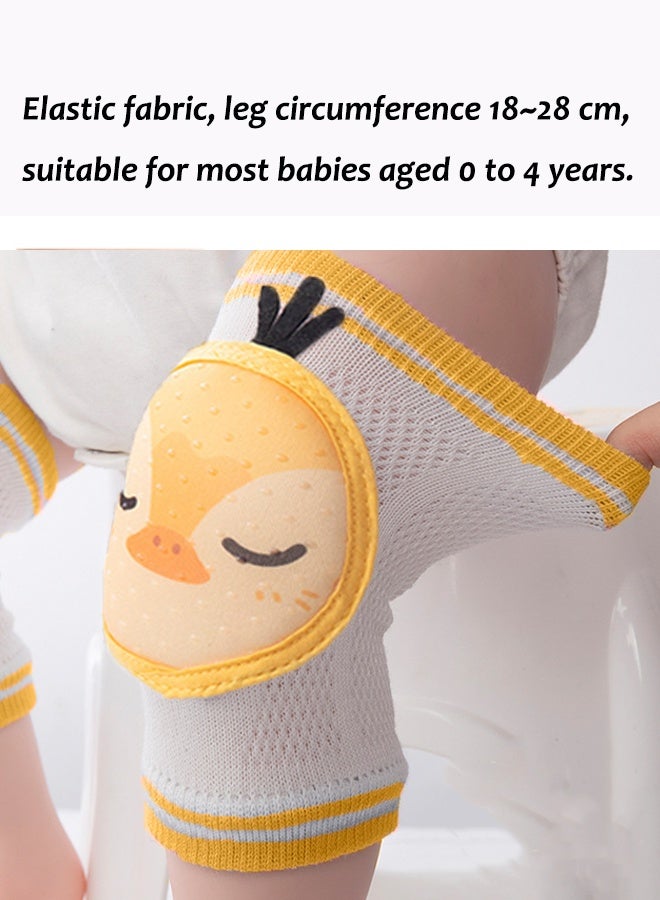 Aissiora Baby anti-slip knee pads (one pair) Baby knee protectors Baby crawling and fall protection knee pads Infant learning to walk protective gear - Image 4