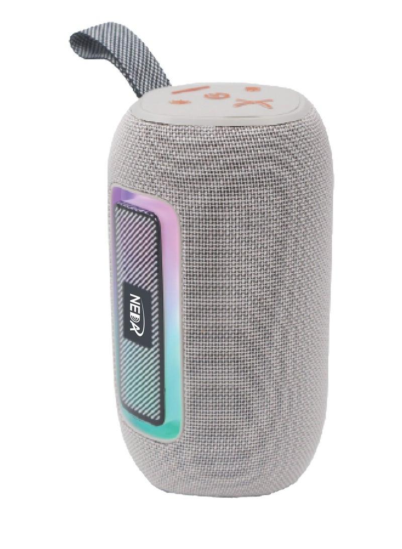 NEDA NEDA Bluetooth portable speaker gray 20W support USB, AUX, Built in MIC, IPX5, TWS up to 2 speakers - Image 1