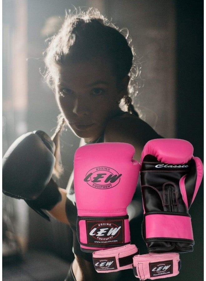 LEW Classic PU Leather Training/Fight Boxing Gloves - Image 2