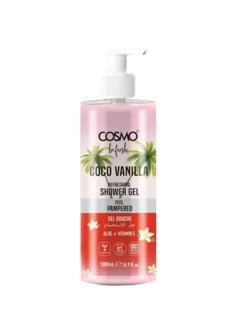Refreshing shower gel Cocoa vanilla1000Ml