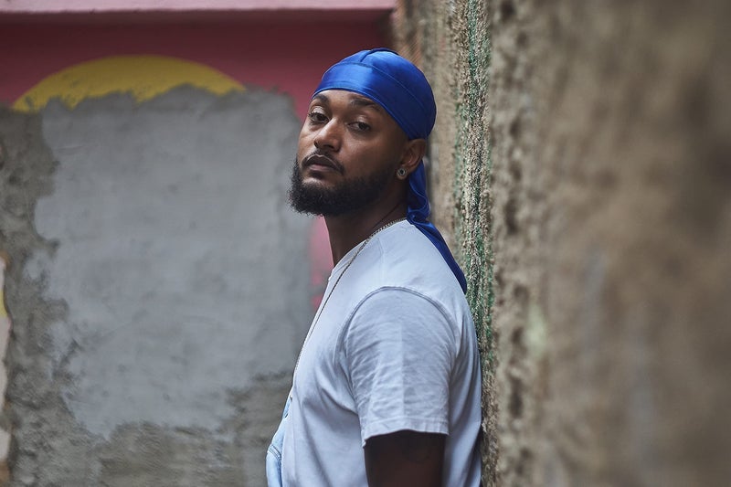 ForceWave 2 Pieces Silky Durag Pack for Men Women Waves, Premium Satin Deluxe Du-rag (Black Blue) - Image 4