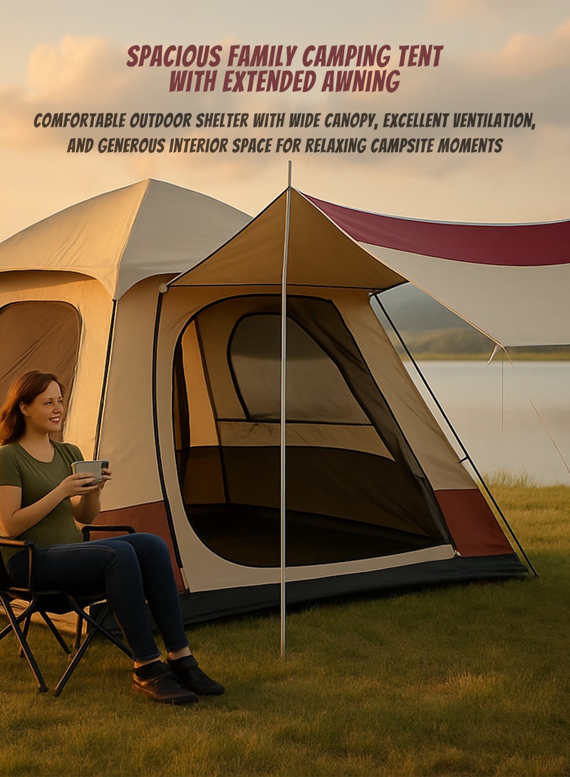 دي بلو خيمة تخييم عائلية أوتوماتيكية مع مظلة 300×300×220 سم سهلة التركيب - Image 2