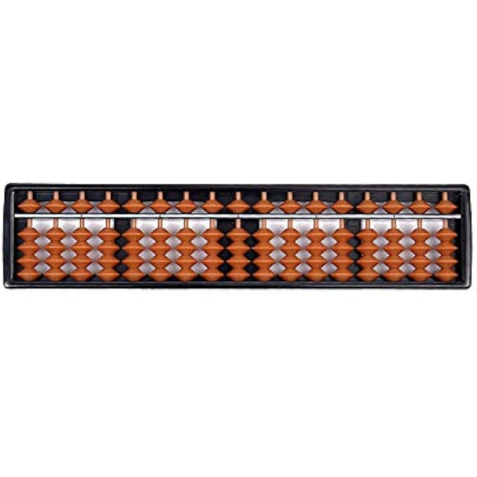 ABACUS CHINESE VINTAGE 17-DIGITS ABACUS MATHEMATICAL SOROBAN CHILDREN'S MATH CALCULATION TOOL FOR CHILDREN CALCULATING AND ARITHMETIC MATHEMATIC EDUCATION - Image 1