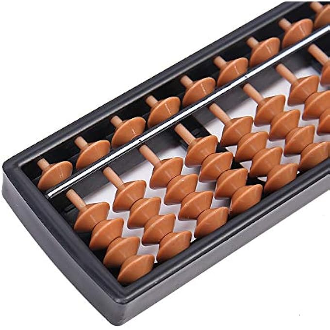 ABACUS CHINESE VINTAGE 17-DIGITS ABACUS MATHEMATICAL SOROBAN CHILDREN'S MATH CALCULATION TOOL FOR CHILDREN CALCULATING AND ARITHMETIC MATHEMATIC EDUCATION - Image 5