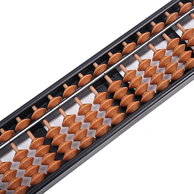 ABACUS CHINESE VINTAGE 17-DIGITS ABACUS MATHEMATICAL SOROBAN CHILDREN'S MATH CALCULATION TOOL FOR CHILDREN CALCULATING AND ARITHMETIC MATHEMATIC EDUCATION - Image 4