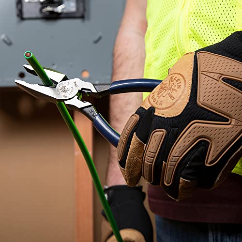 Klein Tools كماشة كلاين تولز 12098 ذات الرافعة العالية، كماشة عالمية مع قالب ضغط، قبضة أنبوب مسننة، شفرات صلبة بالتسخين، 8 إنش - Image 5