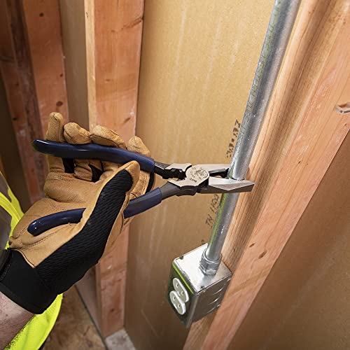 Klein Tools كماشة كلاين تولز 12098 ذات الرافعة العالية، كماشة عالمية مع قالب ضغط، قبضة أنبوب مسننة، شفرات صلبة بالتسخين، 8 إنش - Image 4