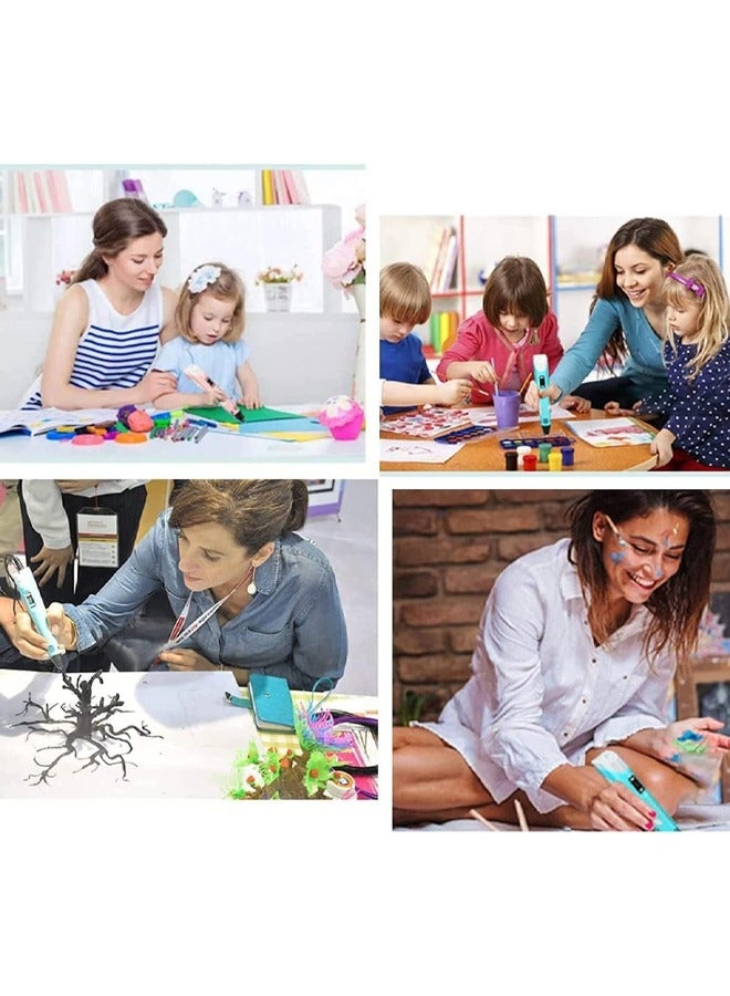 3D Printing Pen, 3D Printier Graffiti Pen with Display, Printing Paper Painting Graffiti Template, Adjustable Temperature and Speed, Compatible with PLA and Filament, for Graffiti, Drawing, Model Making - Image 5