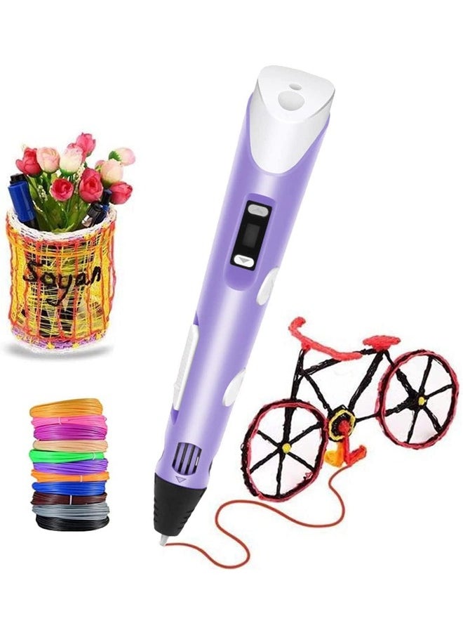Generic - 3D Printing Graffiti Pen, 3D Printing Pen with Display, Adjustable Temperature and Speed, Compatible with PLA and ABS Filament, for Graffiti, Drawing, Model Making - Image 1
