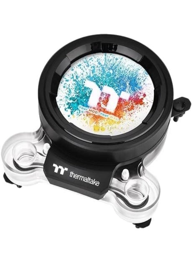ثيرمال تيك Thermaltake Pacific CLM360 Ultra Hard Tube Liquid Cooling Kit - MX2 Ultra CPU Waterblock, Riing Duo 12 RGB Radiator Fan, PR32-D5 Plus Pump & Reservoir Combo - Black - Image 5