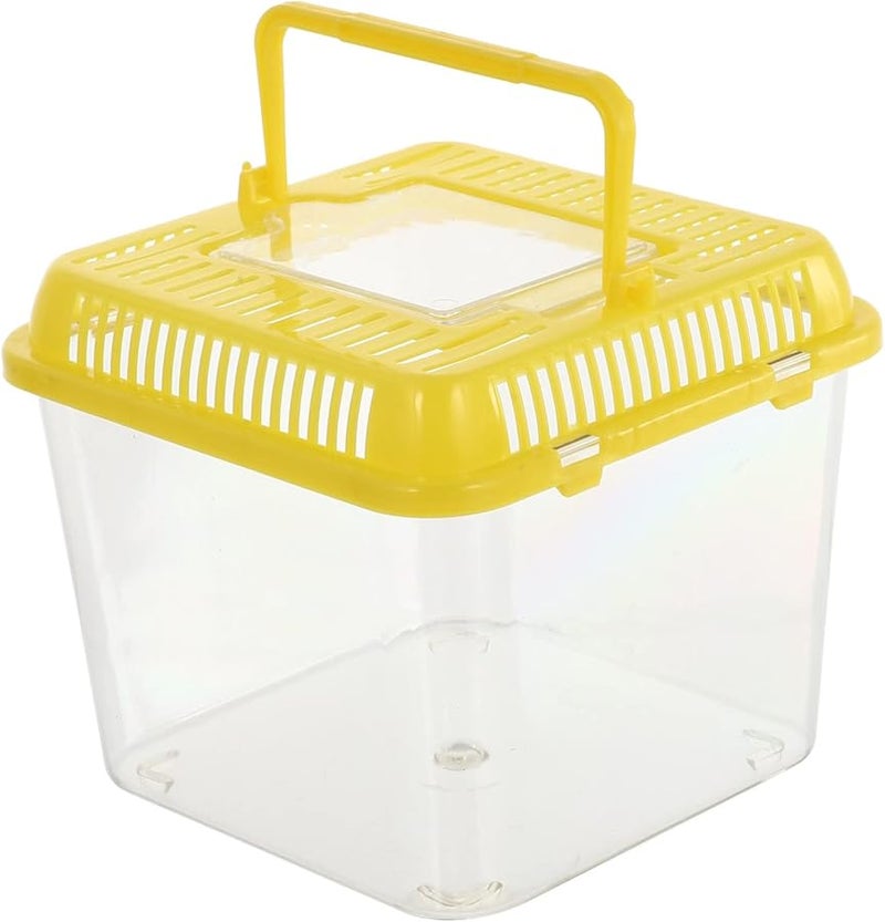 Tehaux حوض سلاحف محمول شفاف مع غطاء قابل للفصل سهل التنظيف موطن زواحف جيد التهوية - Image 5