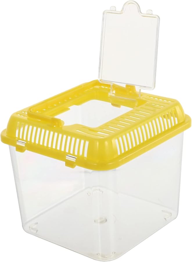 Tehaux حوض سلاحف محمول شفاف مع غطاء قابل للفصل سهل التنظيف موطن زواحف جيد التهوية - Image 4