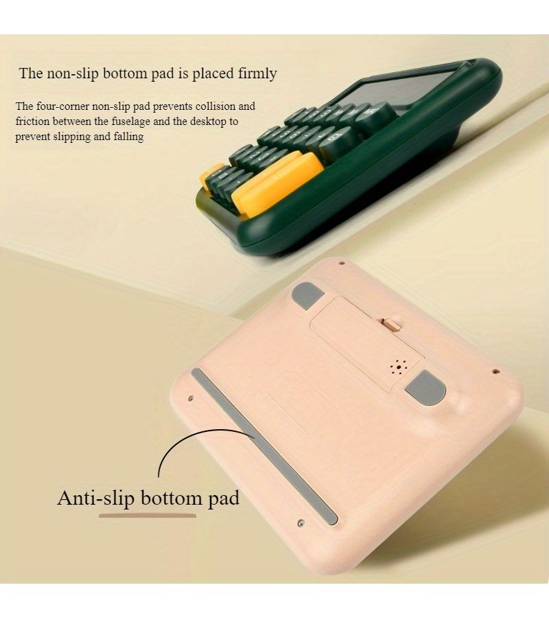 Colorful J Style Office Calculator With Large Silent Keys Olive Green - Image 2