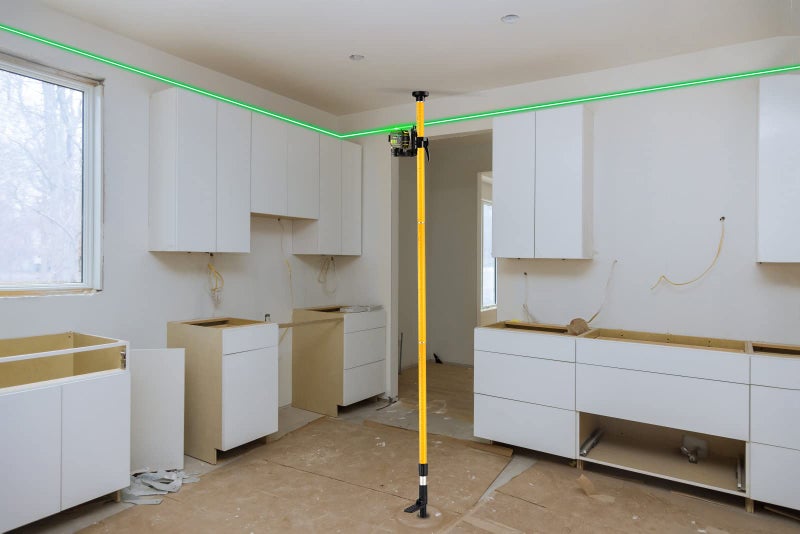 Firecore Laser Level Pole, Firecore Upgraded 12 ft. Telescoping Laser Pole with Tripod and Multifunctional Mounting Clamp, Adjustable Bracket with 1/4"-20 Laser Mount for Rotary and Line Laser Level- FLP370CX - Image 3