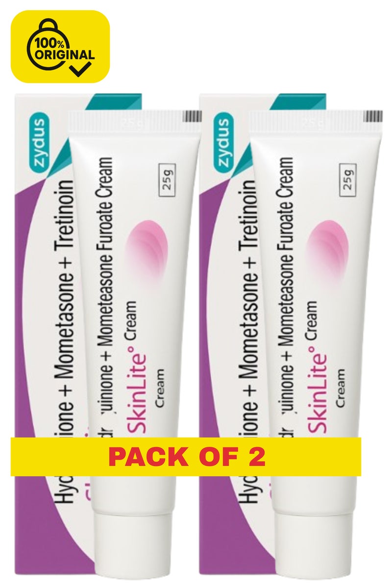 SKINLITE عبوة من 2 كريم سكنلايت لتفتيح البشرة وعلاج التصبغات 25 جرام لكل منهما للوجه والجسم