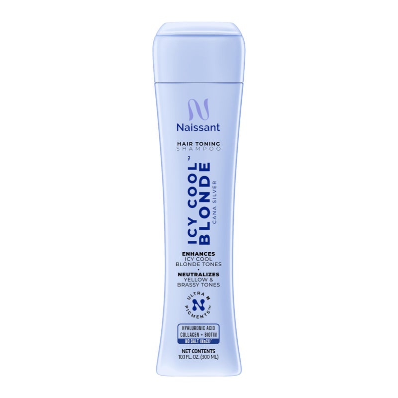 Naissant Icy Cool Blonde Hair Purple Toning Shampoo| Ultra High-Purity Pigments | Neutralizes Yellow & Brassy Tones | Hyaluronic Acid, Collagen & Biotin | Paraben, Ammonia & Sulfate Free | 10.1 Fl. Oz - Image 1