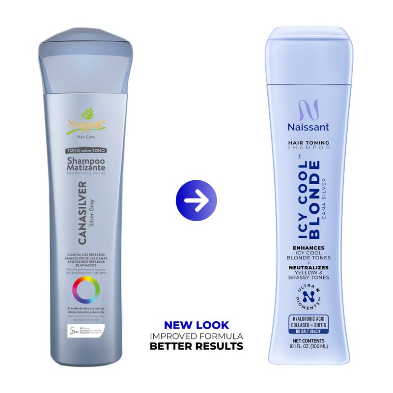 Naissant Icy Cool Blonde Hair Purple Toning Shampoo| Ultra High-Purity Pigments | Neutralizes Yellow & Brassy Tones | Hyaluronic Acid, Collagen & Biotin | Paraben, Ammonia & Sulfate Free | 10.1 Fl. Oz - Image 2