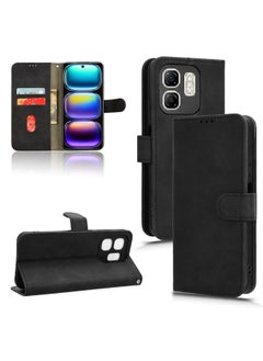 For Infinix Hot 50i / Smart 9 Skin Feel Magnetic Flip Leather Phone Case(Black)
