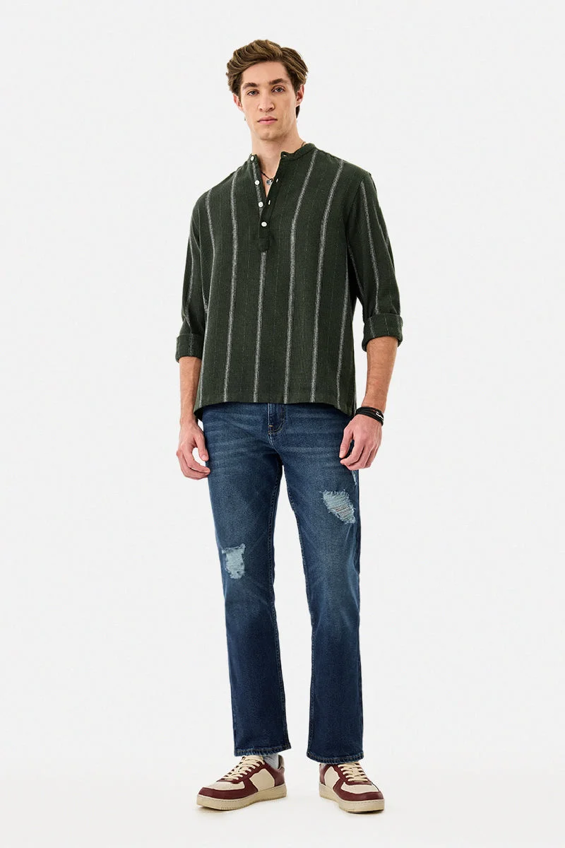 SNITCH Chinese Collar Kurta Shirt