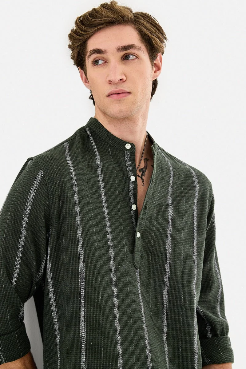 سنيتش قميص كورتا بياقة صينية