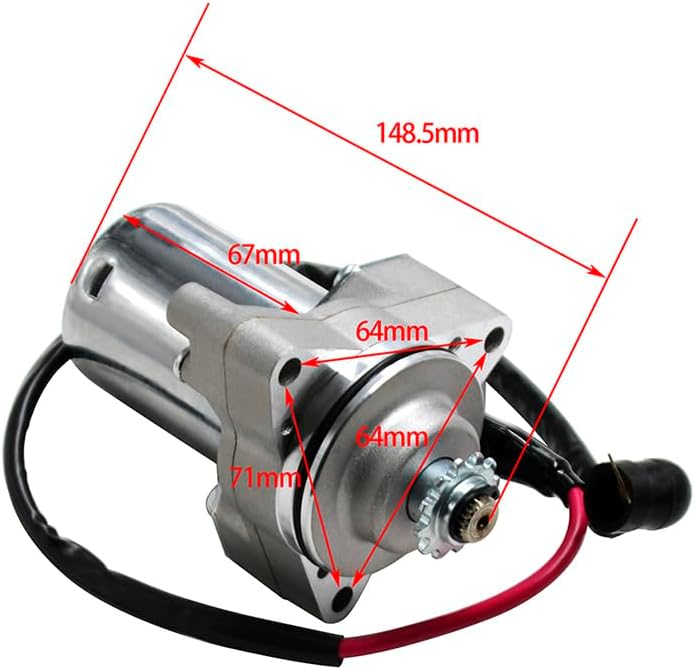 DEMULAX Motorcycle Starter Motor for 50cc to 125cc Models - Image 2