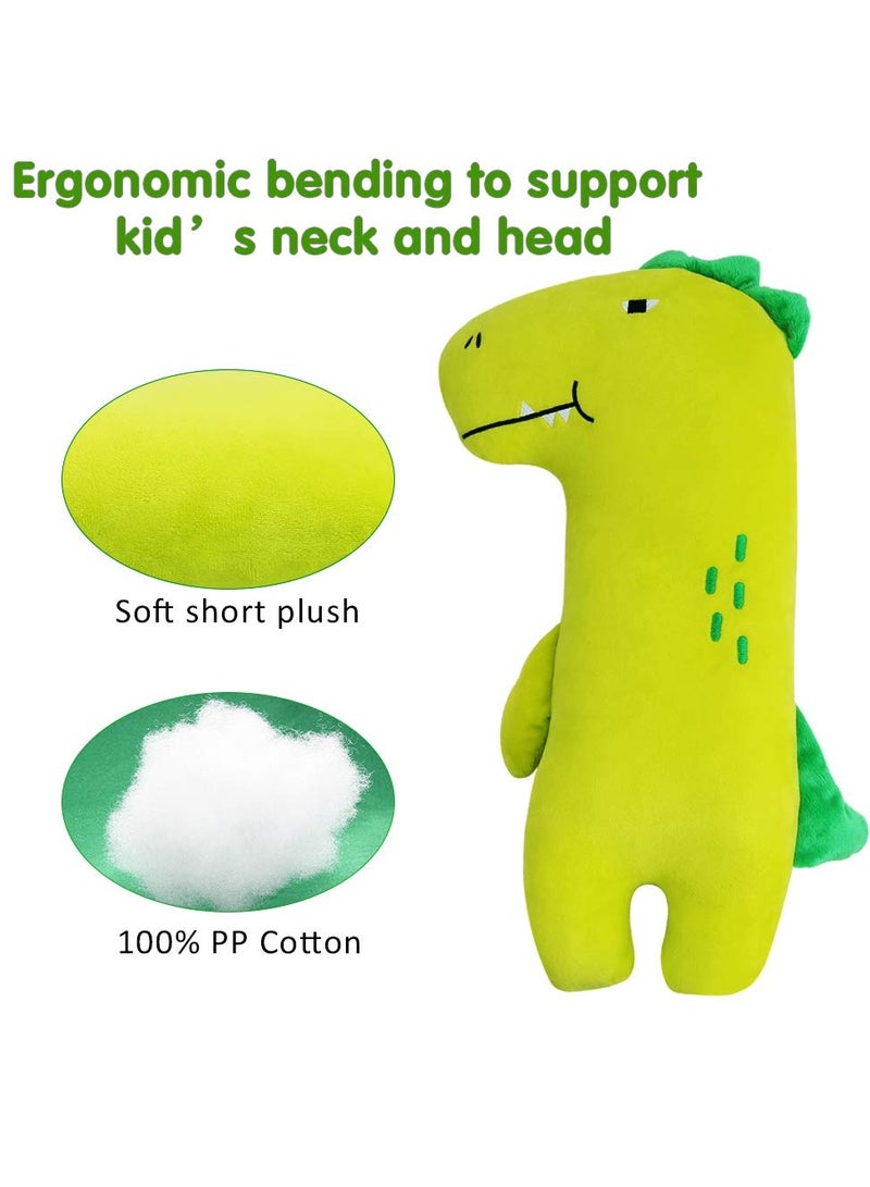Car Plush Pillow, Ultra Soft Comfortable Car Seat Belt Pillow, Breathable Material Cartoon Car Travel Pillow, Lightweight Portable Headrest Shoulder Pillow For Car Home Travel, (1pc, Dinosaur) - Image 2