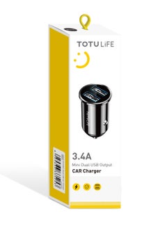 TOTU LIFE 3.4A Mini Dual USB Car Charger – Compact Fast Charging Adapter for Vehicles - pzsku/Z552E8154ADDF8F196FB7Z/45/1741258789/11ef1aaf-8a67-4ded-9a84-f399eafa9e99