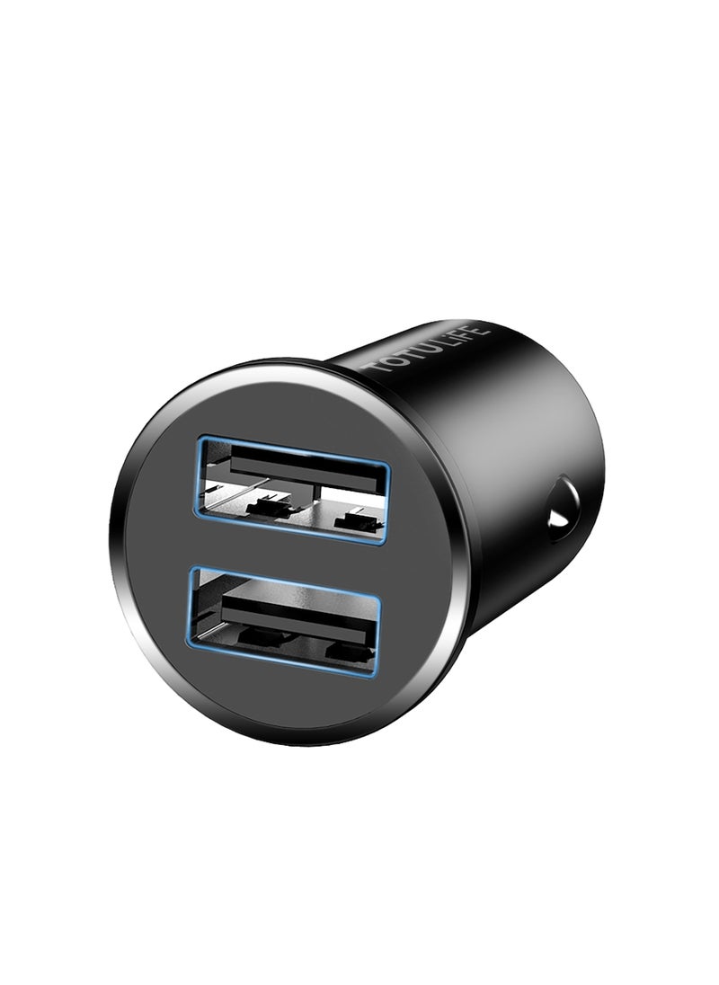 Totulife TOTU LIFE 3.4A Mini Dual USB Car Charger – Compact Fast Charging Adapter for Vehicles  - Image 4