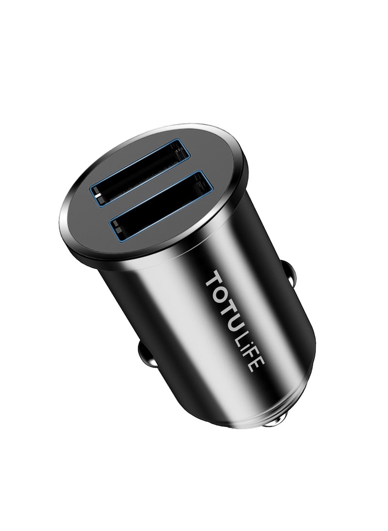 Totulife TOTU LIFE 3.4A Mini Dual USB Car Charger – Compact Fast Charging Adapter for Vehicles  - Image 3