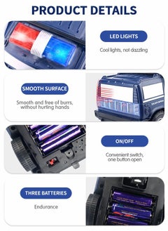GROIC Robot Car Toy 2 in 1 Deformation Car，Transforming Toys Cars,Robot Cars Toys,Transform Car Robot,Police Car Toy with LED Light  - Image 3