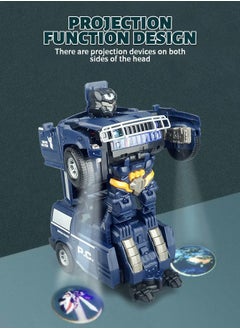GROIC Robot Car Toy 2 in 1 Deformation Car，Transforming Toys Cars,Robot Cars Toys,Transform Car Robot,Police Car Toy with LED Light  - Image 4