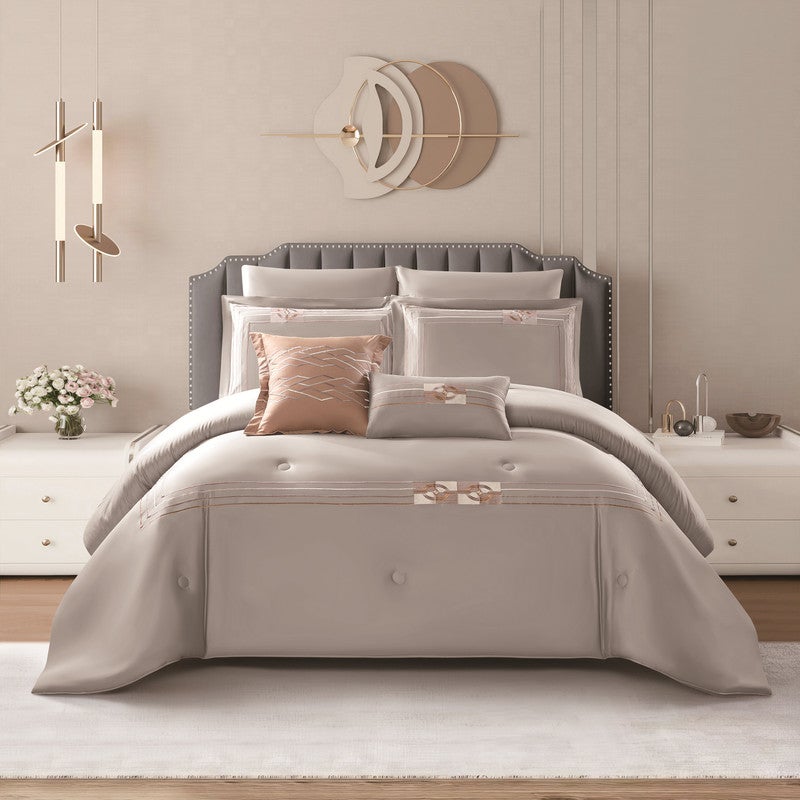 LEVORE 100% Cotton Summer Luxury Bedspread for Double Bed Size 200x200 cm, 8 Pieces, 250 Thread Count - Image 1