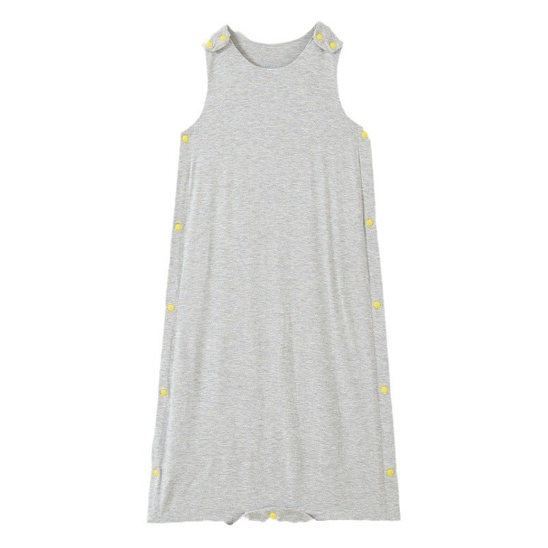 Baby sleeping bag autumn and winter sleeping quilt bamboo fiber universal sleeveless vest split leg children''s one-piece pajamas anti-kick quilt - Image 2