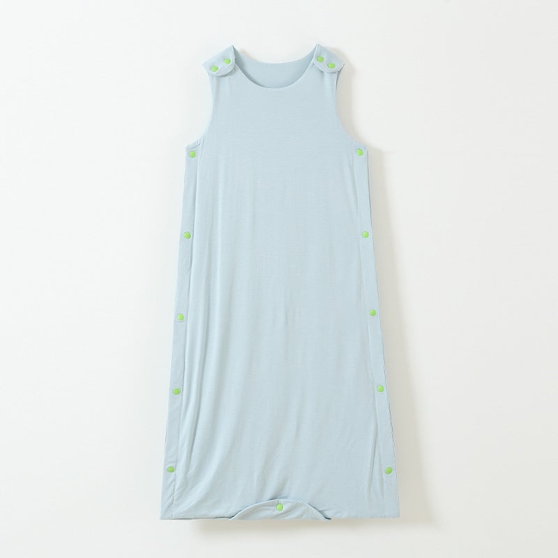 Baby sleeping bag autumn and winter sleeping quilt bamboo fiber universal sleeveless vest split leg children''s one-piece pajamas anti-kick quilt - Image 3