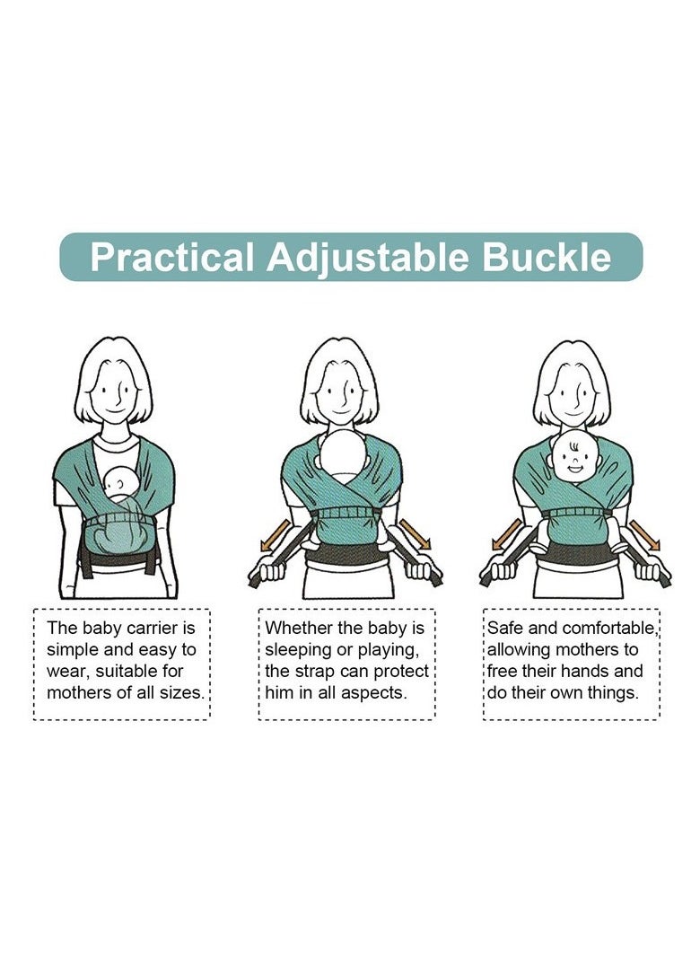 haleemy Versatile Front-Facing Baby Sling Wrap Carrier  - Image 5