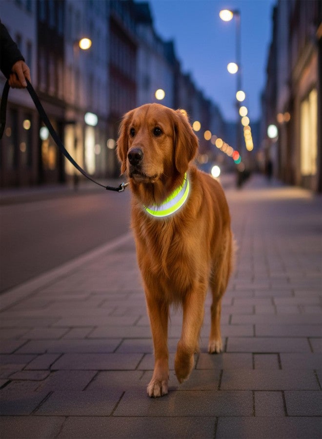 Psiriol 2PCS High Visibility Pet Collars, Reflective Dog Collar, Adjustable Nylon Pet Collar with Quick-Release Buckle, Dog Reflective Gear for Small Medium Large Pets Puppy (Fluorescent Orange and Green) - Image 5