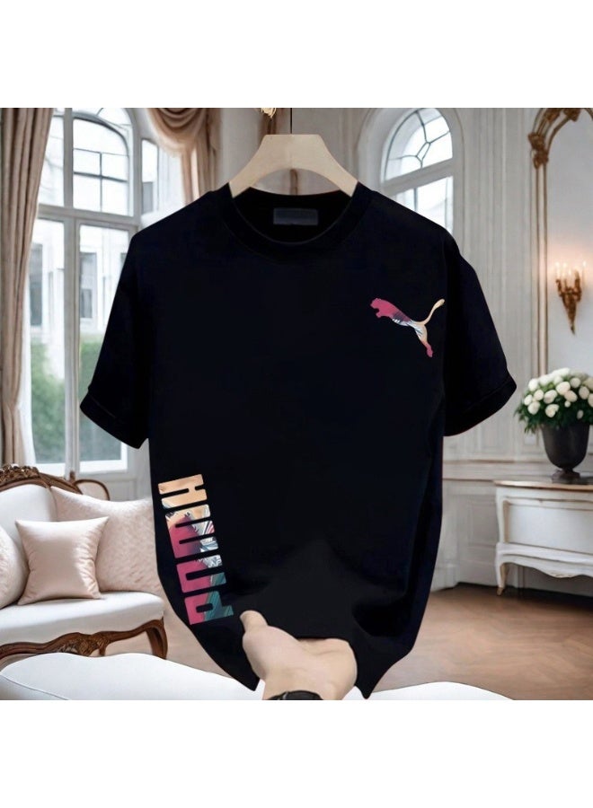 PUMA تي شيرت بومّا اليومي الجاهز | ياقة دائرية كلاسيكية | عنصر أساسي للعمل والتنقل | مقاس موحد - Image 1