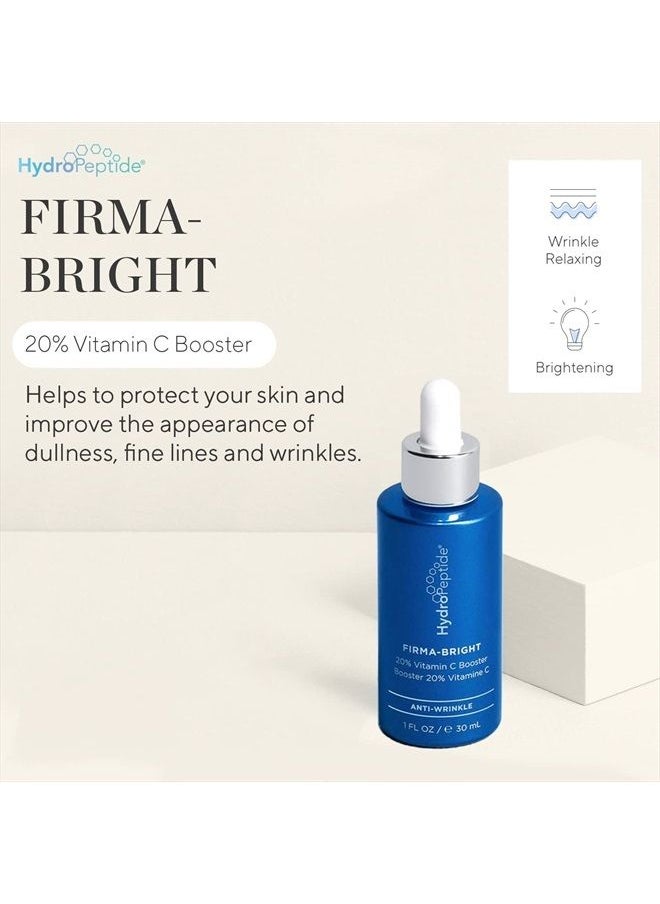 HydroPeptide - Firma-Bright, 20% Vitamin C Booster Drops for Face Serum or Moisturizer, 1 Ounce - Image 1