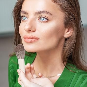 XIHIRCD 10pcs Makeup Brushes Set Soft Bristles Eyeshadow Cosmetic Brush Plastic Handle Face Cheek Blush Brush Essential Make Up Tools for Concealers Highlight for Women Beginner Professionals Travel - Image 4