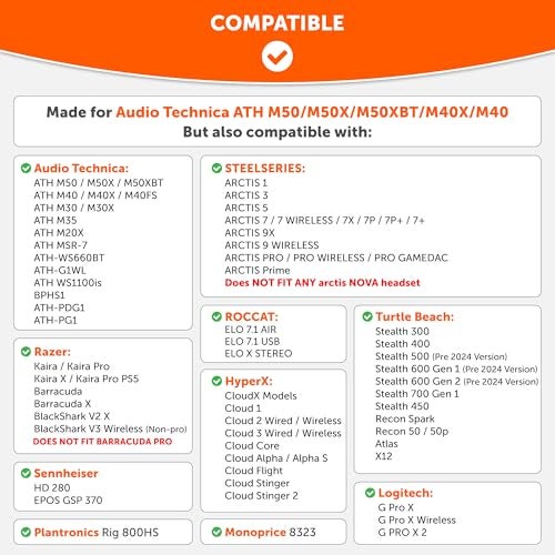 WC Freeze Hybrid Fabric Cooling Gel Replacement Earpads Compatible with HyperX Cloud Steelseries Arctis ATH M50X Turtle Beach Stealth More Comfortable Cooler for Longer 90s White - Image 3